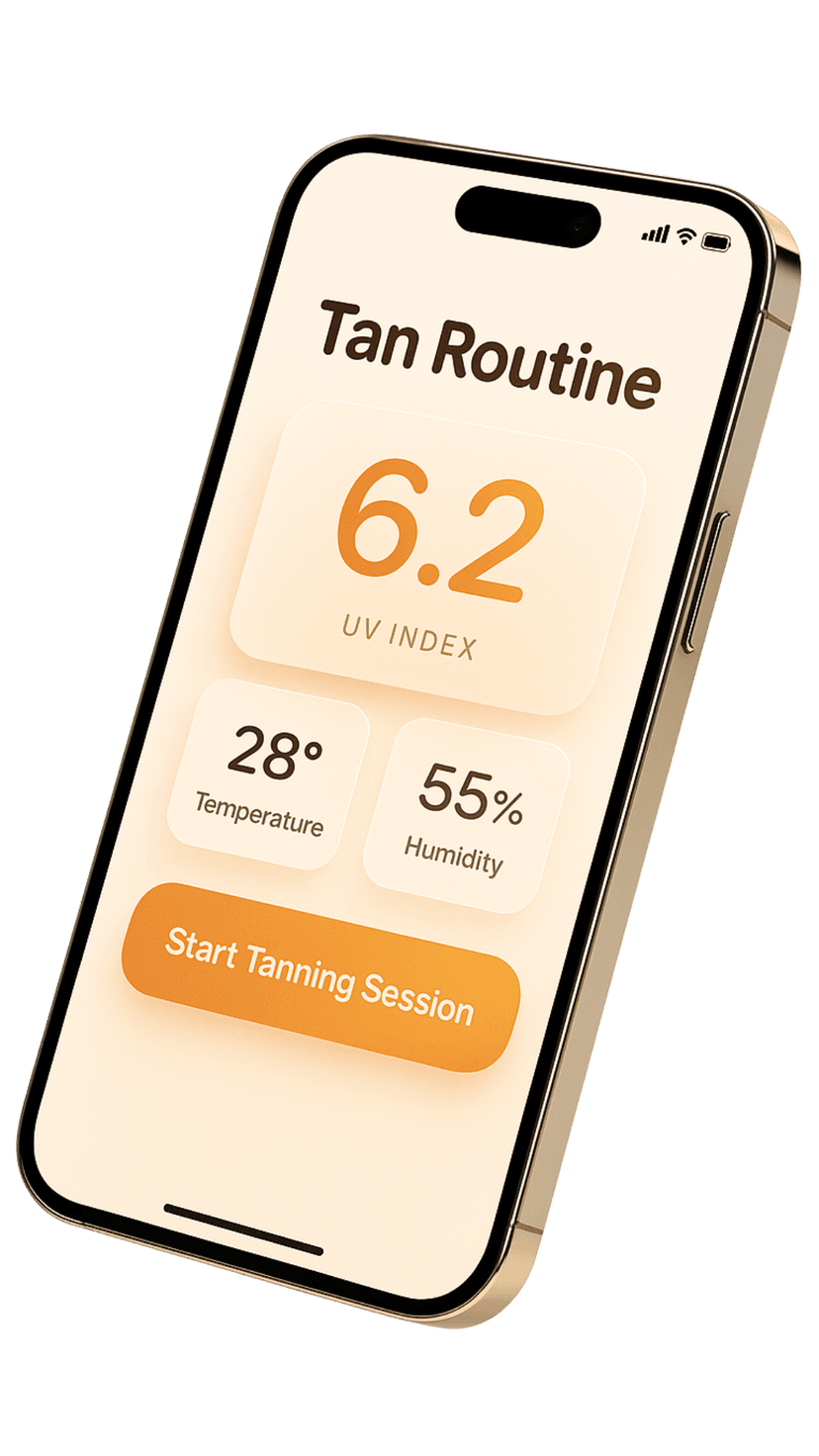Tan Routine App - AI Tanning App with UV Tracker and Skin Analysis